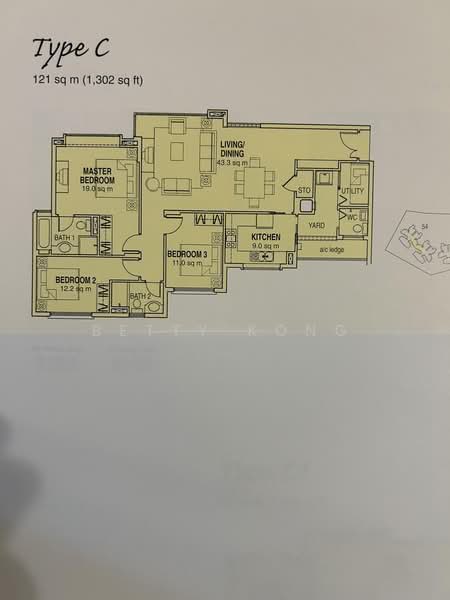Summerhill, 50 Hume Avenue, 3 Bedrooms, 1,302 sqft, Condominium For Rent, by Betty Kong, 500184723 - PropertyGuru.com.sg