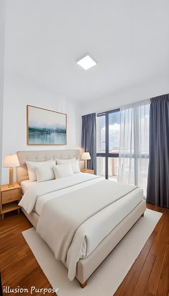 Botanique at Bartley, 223 Upper Paya Lebar Road, 2 Bedrooms, 657 sqft, Condominium For Rent, by Ding S.Z, 500184761 - Master Bedroom - PropertyGuru.com.sg