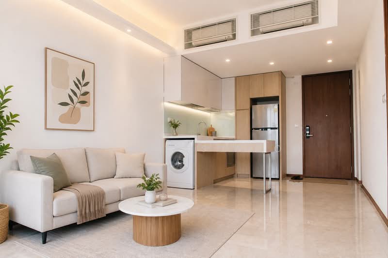Watertown, 69 Punggol Central, 1 Bedroom, 581 sqft, Condominium For Sale, by Nicholas Woon, 500184824 - Living Room - PropertyGuru.com.sg
