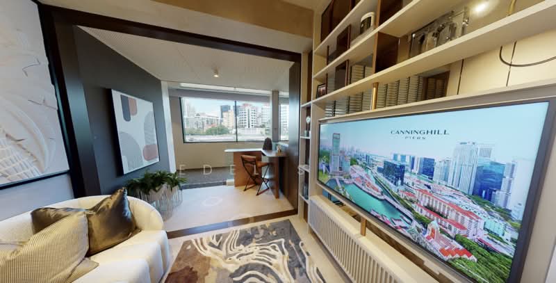 CanningHill Piers, 177 River Valley Road, 1 Bedroom, 560 sqft, Condominium For Sale, by Edel Sng, 500184828 - Living Room - PropertyGuru.com.sg