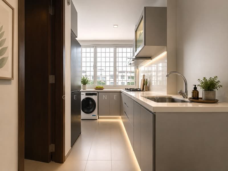 Botanic Gardens Mansion, 18 Taman Serasi, 3 Bedrooms, 1,399 sqft, Apartment For Rent, by Gelene Ong, 500184904 - Kitchen - PropertyGuru.com.sg