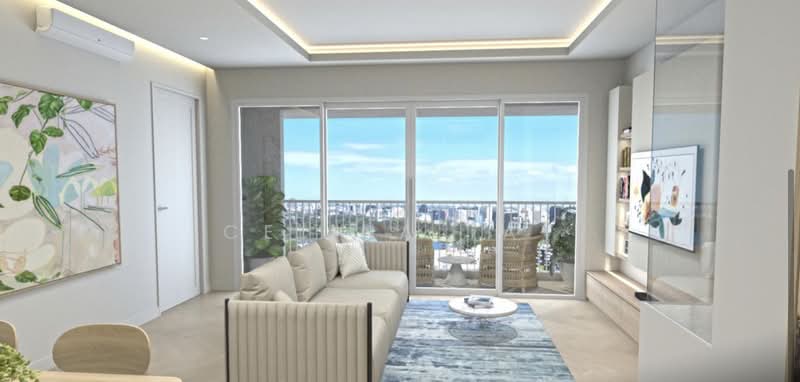 East View Garden, Jalan Segam, 3 Bedrooms, 1,200 sqft, Semi-Detached House For Rent, by Celina Tay, 500184906 - Living Room - PropertyGuru.com.sg