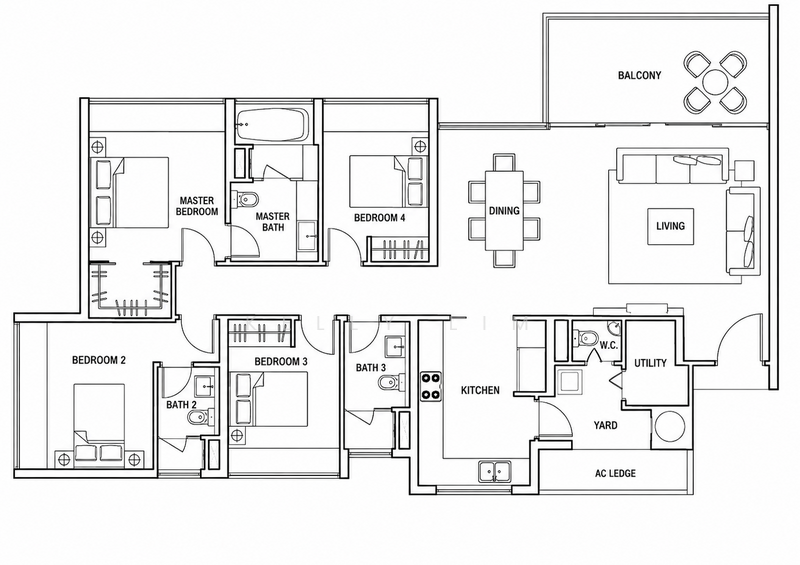 The Sea View, 39 Amber Road, 4 Bedrooms, 1,647 sqft, Condominium For Rent, by Kelly Lim, 500184931 - PropertyGuru.com.sg