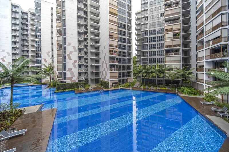 The Criterion, 19 Yishun Street 51, 3 Bedrooms, 1,023 sqft, Executive Condominium For Sale, by Ray Peh, 500184968 - Exterior Pool View - PropertyGuru.com.sg