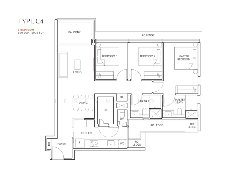 Terra Hill, 18 Yew Siang Road, 3 Bedrooms, 969 sqft, Condominium For Sale, by Jeslyn Chong, 500185116 - PropertyGuru.com.sg