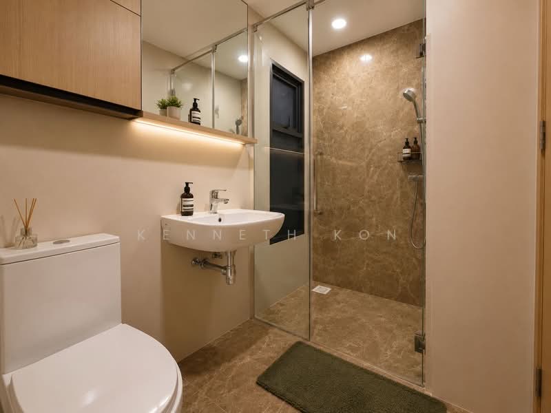 8 @ Woodleigh, 2 Woodleigh Close, 3 Bedrooms, 1,098 sqft, Condominium For Rent, by Kenneth Kon, 500185131 - Bathroom - PropertyGuru.com.sg