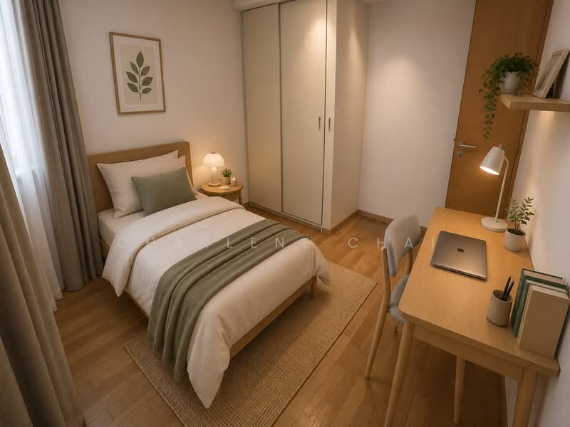 The Scala @ Lorong Chuan, 136 Serangoon Avenue 3, 2 Bedrooms, 904 sqft, Condominium For Rent, by Charlene Chai, 500185171 - Bedroom - PropertyGuru.com.sg