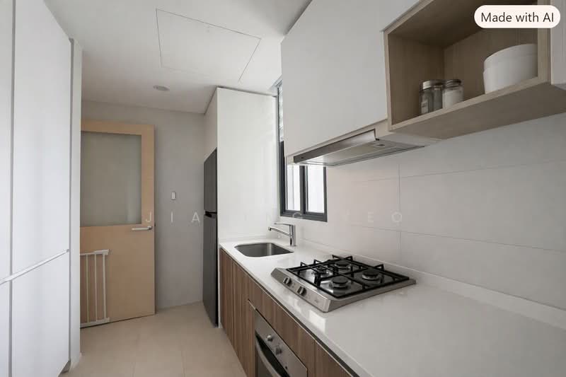 The Luxurie, 17 Compassvale Road, 2 Bedrooms, 732 sqft, Condominium For Sale, by Jiaying Yeo, 500185231 - Kitchen - PropertyGuru.com.sg