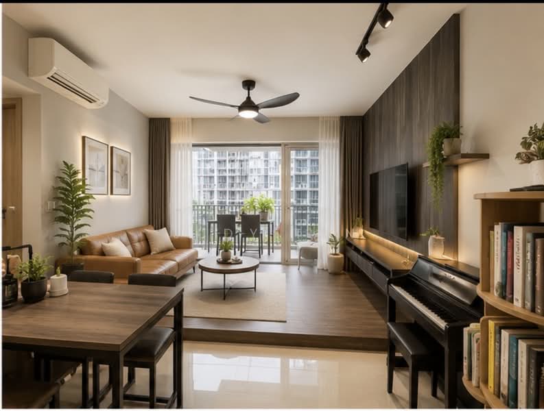 Sol Acres, 14 Choa Chu Kang Grove, 2 Bedrooms, 732 sqft, Executive Condominium For Sale, by Judy Tan, 500185261 - Living Room - PropertyGuru.com.sg