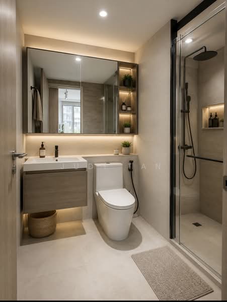 Sol Acres, 14 Choa Chu Kang Grove, 2 Bedrooms, 732 sqft, Executive Condominium For Sale, by Judy Tan, 500185261 - Bathroom - PropertyGuru.com.sg