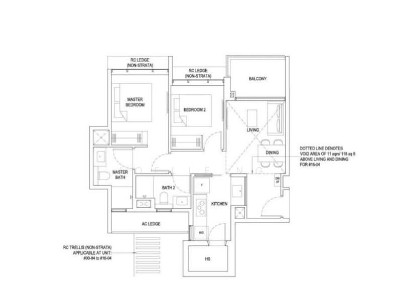 Bartley Vue, 6 Jalan Bunga Rampai, 2 Bedrooms, 732 sqft, Condominium For Sale, by Joelle Ng, 500185289 - PropertyGuru.com.sg