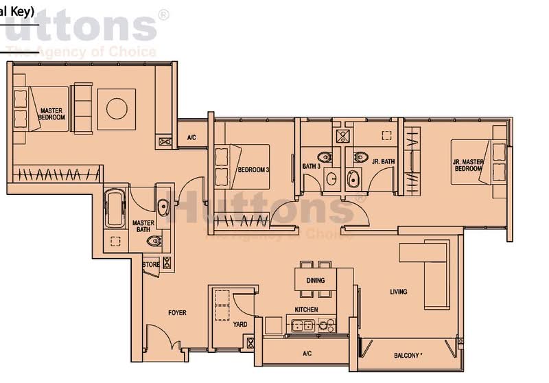 Kallang Riverside, 51 Kampong Bugis, 3 Bedrooms, 1,432 sqft, Condominium For Rent, by Y'von Koh, 500185300 - PropertyGuru.com.sg