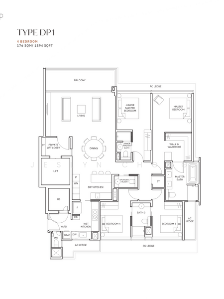Terra Hill, 18 Yew Siang Road, 4 Bedrooms, 1,539 sqft, Condominium For Sale, by Jeslyn Chong, 500185344 - PropertyGuru.com.sg