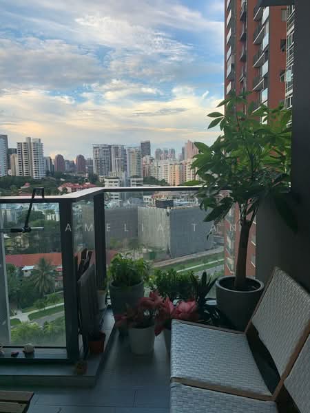 Principal Garden, 91 Prince Charles Crescent, 2 Bedrooms, 764 sqft, Condominium For Rent, by Amelia Tan, 500185371 - Balcony - PropertyGuru.com.sg