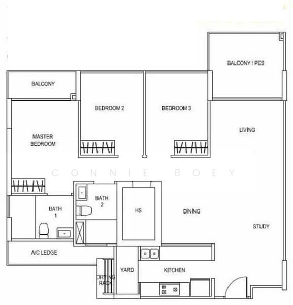 519B Tampines Central 8, 519B Tampines Central 8, 3 Bedrooms, 1,163 sqft, HDB Flat For Sale, by Connie Boey, 500185405 - PropertyGuru.com.sg