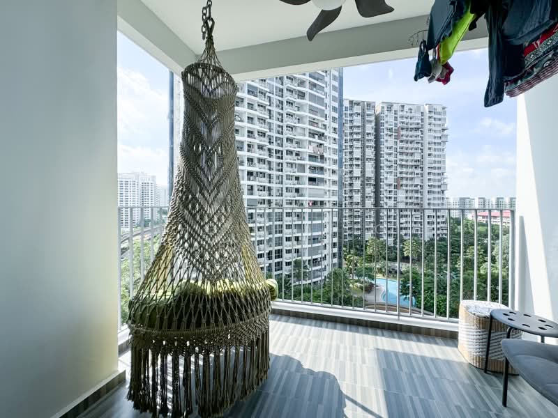 High Park Residences, 21 Fernvale Road, 3 Bedrooms, 990 sqft, Condominium For Sale, by THE SHAFIQ AFFANDI, 500185432 - Balcony - PropertyGuru.com.sg