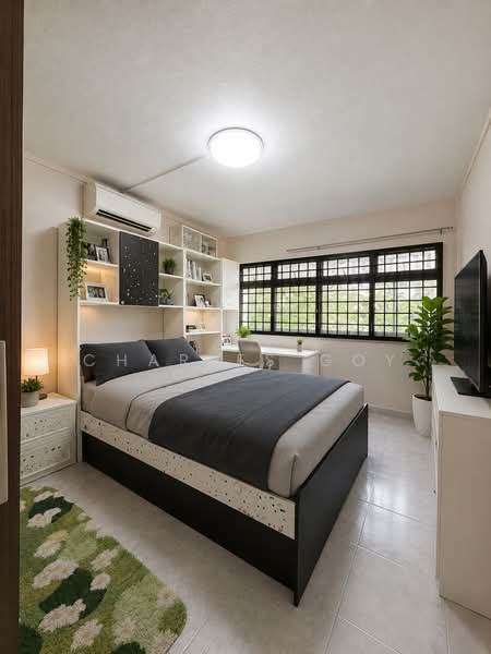 628 Pasir Ris Drive 3, 628 Pasir Ris Drive 3, 3 Bedrooms, 1,292 sqft, HDB Flat For Sale, by Charles Goy, 500185521 - AI Impression of Bedroom - PropertyGuru.com.sg