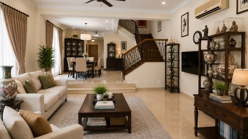 ❤️Usable porch space! ❤️ 1km to Rosyth Primary, , 5 Bedrooms, 3,700 sqft, Corner Terrace For Sale, by JAY PECK, 500185528 - Living Room - PropertyGuru.com.sg