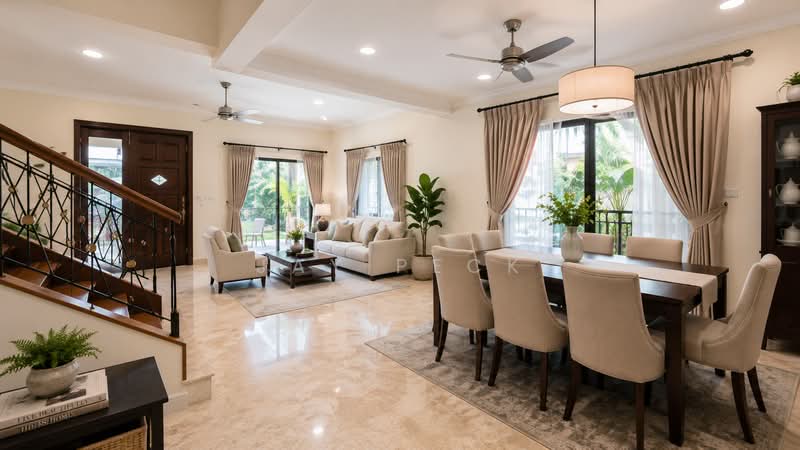 ❤️Usable porch space! ❤️ 1km to Rosyth Primary, , 5 Bedrooms, 3,700 sqft, Corner Terrace For Sale, by JAY PECK, 500185528 - Living Room - PropertyGuru.com.sg
