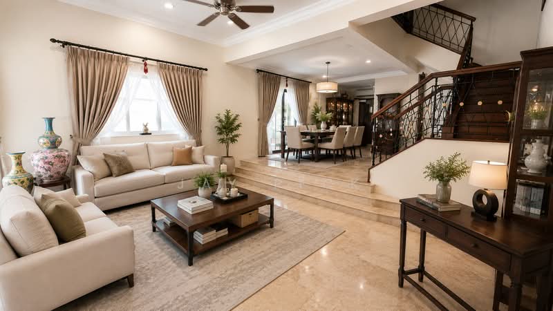 ❤️Usable porch space! ❤️ 1km to Rosyth Primary, , 5 Bedrooms, 3,700 sqft, Corner Terrace For Sale, by JAY PECK, 500185528 - Living Room - PropertyGuru.com.sg