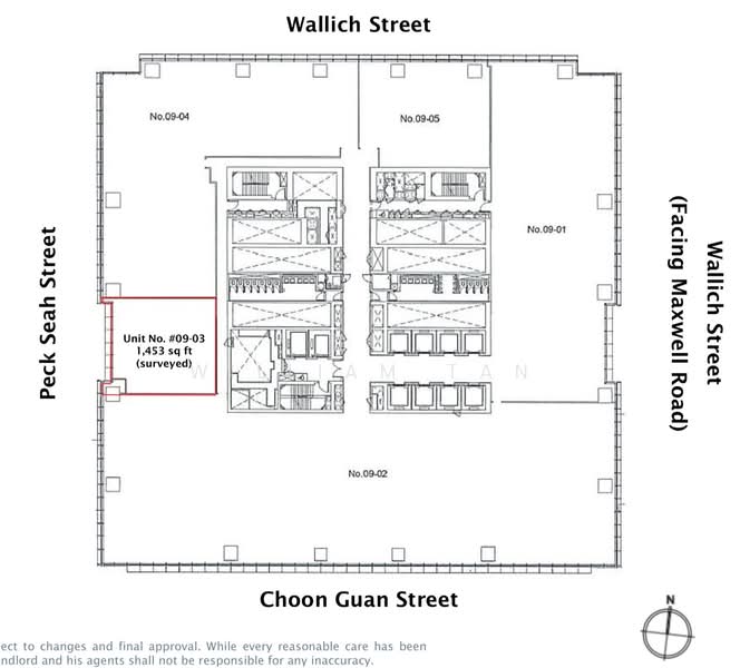 Guoco Tower, 1 Wallich Street, Chinatown / Tanjong Pagar, 1,453 sqft, Office For Rent, by William Tan 陳威誦, 500185589 - CommercialGuru.com.sg