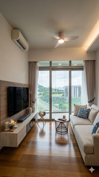 Kingsford Hillview Peak, 105 Hillview Rise, 1 Bedroom, 517 sqft, Condominium For Sale, by Vivian Wang, 500185654 - Living Room - PropertyGuru.com.sg