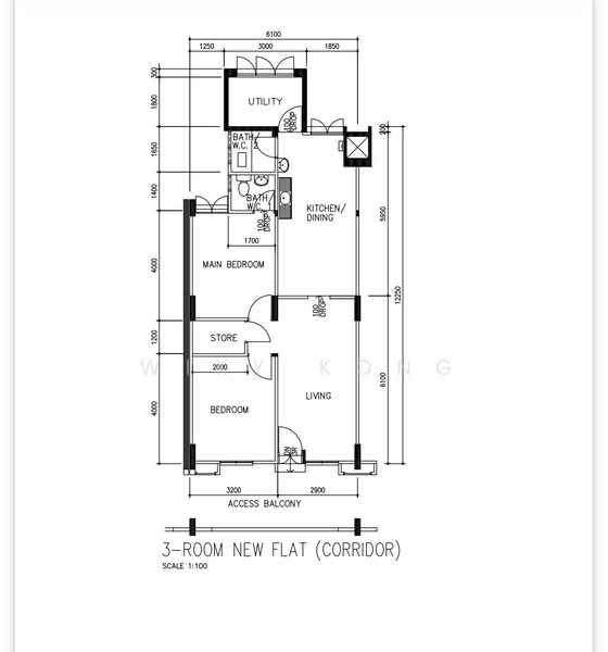 346 Ang Mo Kio Avenue 3, 346 Ang Mo Kio Avenue 3, 2 Bedrooms, 786 sqft, HDB Flat For Rent, by Wiky Kong, 500185668 - PropertyGuru.com.sg