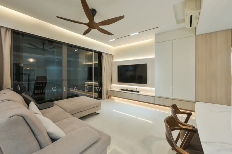 Bellewoods, 110 Woodlands Avenue 5, 3 Bedrooms, 1,249 sqft, Executive Condominium For Sale, by Gladwin Quek, 500185732 - Living Room - PropertyGuru.com.sg