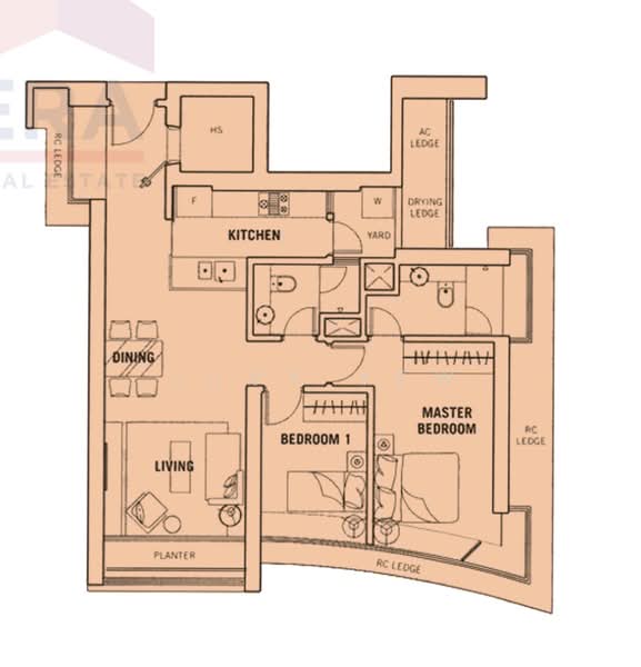 Southbank, 881 North Bridge Road, 2 Bedrooms, 969 sqft, Condominium For Rent, by Juvy Yew, 500185781 - PropertyGuru.com.sg