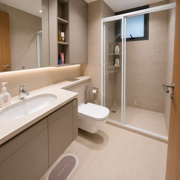 Rivercove Residences EC, 22 Anchorvale Ln, 4 Bedrooms, 1,163 sqft, Condominium For Sale, by Angela Lee, 500185796 - Bathroom - PropertyGuru.com.sg