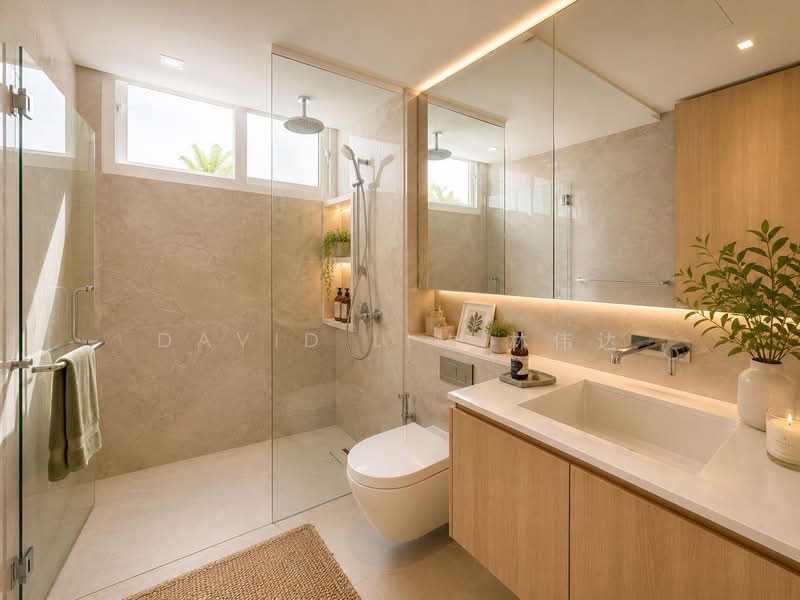 Brand New Corner Terrace @ Serangoon Gardens, Brighton Crescent, 5 Bedrooms, 6,500 sqft, Corner Terrace For Sale, by David Lim 林伟达, 500185924 - Bathroom - PropertyGuru.com.sg