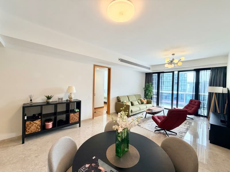 Marina Bay Suites, 3 Central Boulevard, 3 Bedrooms, 1,604 sqft, Apartment For Sale, by Jac Ong, 500185971 - Living Room - PropertyGuru.com.sg
