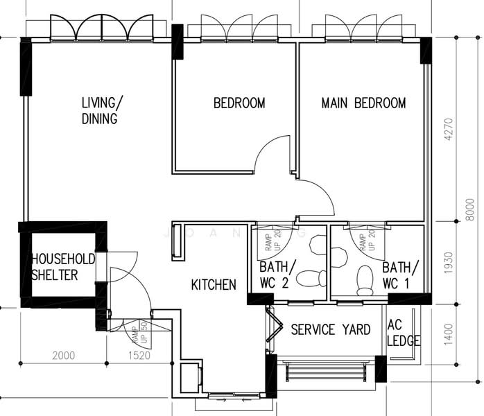 174A Hougang Avenue 1, 174A Hougang Avenue 1, 2 Bedrooms, 710 sqft, HDB Flat For Rent, by Joan Ng, 500185993 - PropertyGuru.com.sg