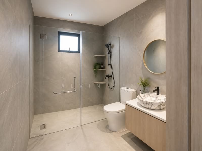 metropole drive, , 5 Bedrooms, 3,759 sqft, Terraced House For Sale, by Alvin Ten, 500186106 - 2nd Floor Bathroom Right - PropertyGuru.com.sg