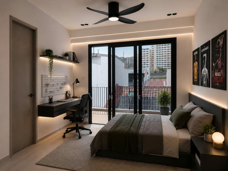 metropole drive, , 5 Bedrooms, 3,759 sqft, Terraced House For Sale, by Alvin Ten, 500186106 - Attic Bedroom Left - PropertyGuru.com.sg