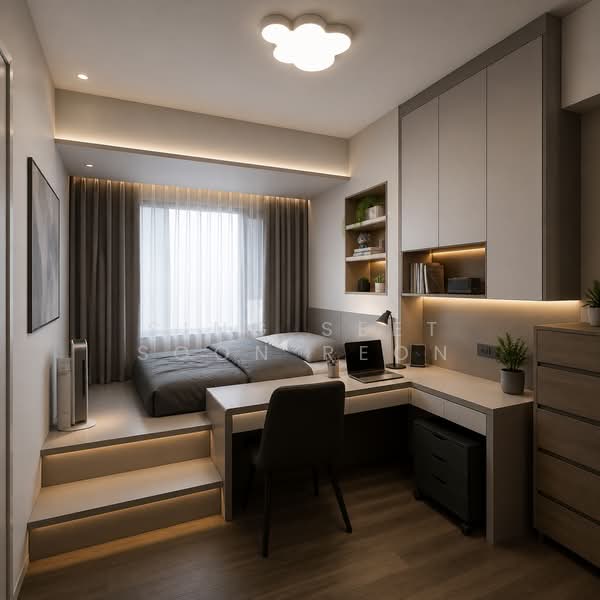 The Quintet, 36 Choa Chu Kang Street 64, 3 Bedrooms, 1,259 sqft, Condominium For Sale, by Sing Seet Soon Reon, 500186252 - Potential Bedroom Design - PropertyGuru.com.sg