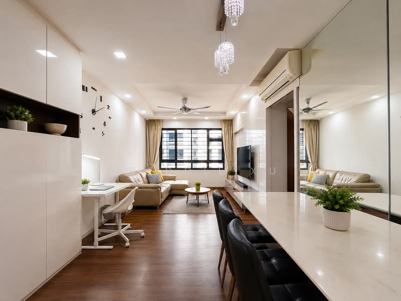 261B Punggol Way, 261B Punggol Way, 3 Bedrooms, 1,001 sqft, HDB Flat For Sale, by Freddie Xu, 500186267 - Living Room - PropertyGuru.com.sg