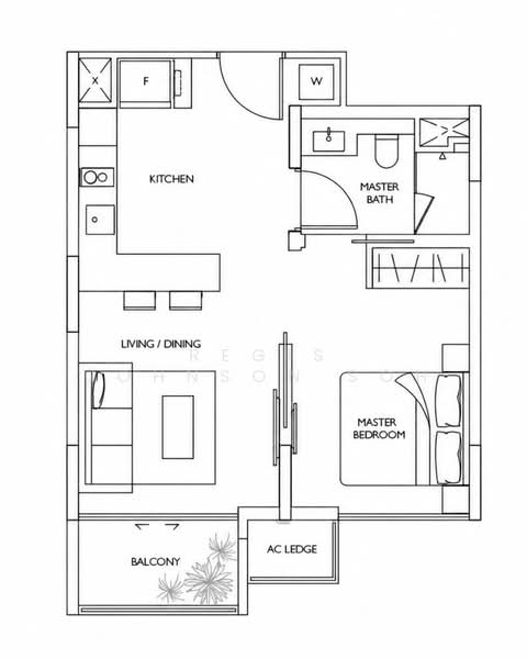 Archipelago, 517 Bedok Reservoir Road, 1 Bedroom, 527 sqft, Condominium For Rent, by Regis Johnson Soh, 500186332 - PropertyGuru.com.sg