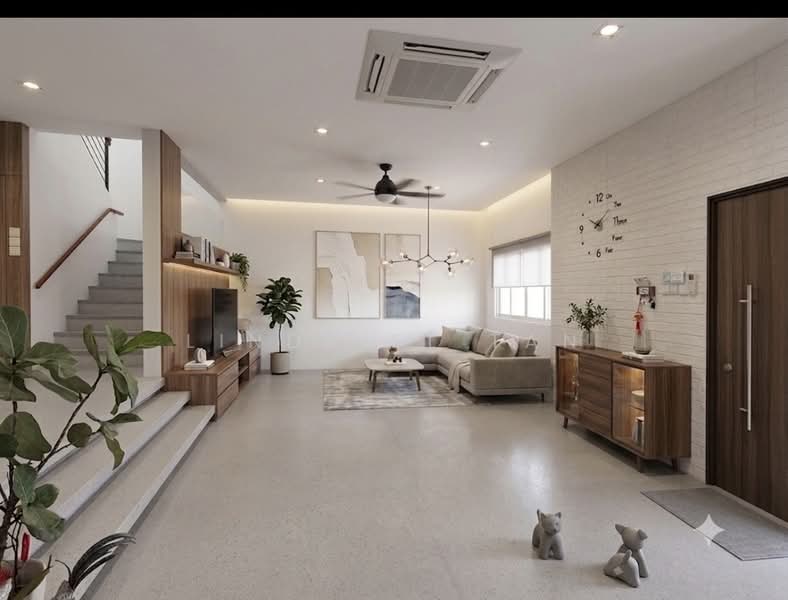 Tai Keng Gardens, Tai Keng Gardens, 5 Bedrooms, 4,778 sqft, Corner Terrace For Sale, by Linda SL Tan, 500186344 - AI generated Living Room - PropertyGuru.com.sg
