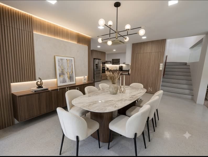 Tai Keng Gardens, Tai Keng Gardens, 5 Bedrooms, 4,778 sqft, Corner Terrace For Sale, by Linda SL Tan, 500186344 - AI generated Dining Room - PropertyGuru.com.sg