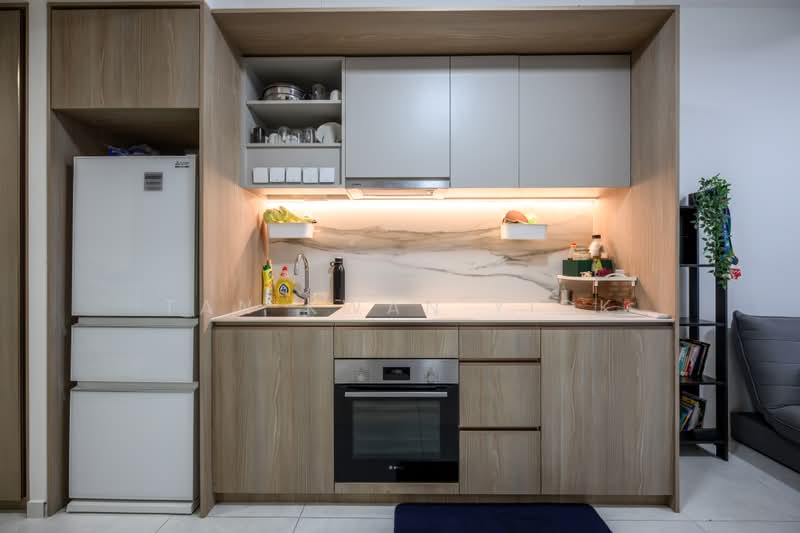 One-North Eden, 8 Slim Barracks Rise, 1 Bedroom, 517 sqft, Condominium For Sale, by Tan Kwan Yick, 500186373 - Kitchen - PropertyGuru.com.sg