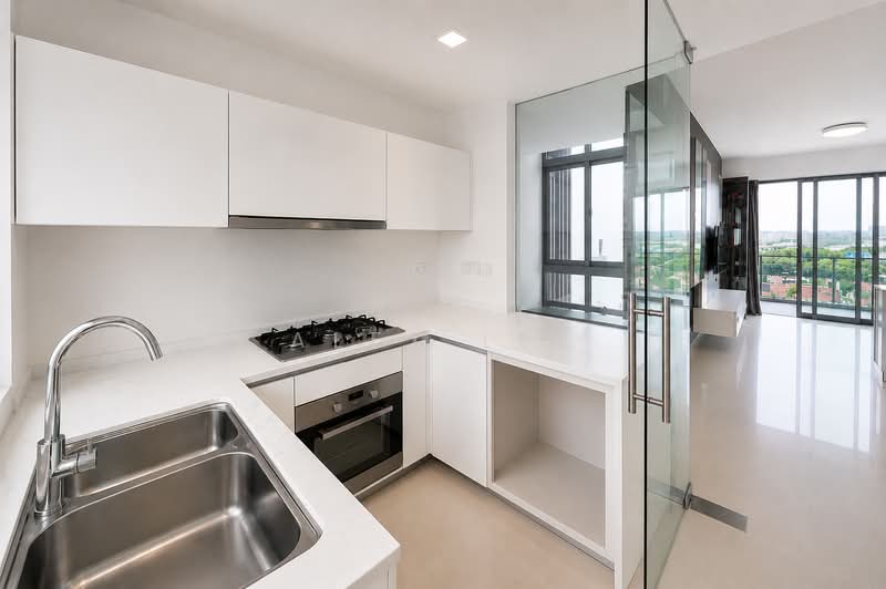 Oasis Garden, 55 Jalan Bunga Rampai, 2 Bedrooms, 1,033 sqft, Condominium For Rent, by Alex Lee, 500186445 - Kitchen - PropertyGuru.com.sg