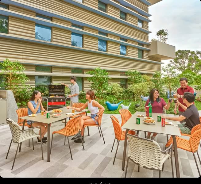 lyf one-north Singapore 80 Nepal Park, Singapore 139409, , Studio, 120 sqft, Apartment For Rent, by Norjihan Kamil, 500186462 - Outdoor BBQ  - PropertyGuru.com.sg
