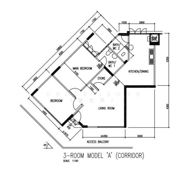 241 Hougang Street 22, 241 Hougang Street 22, 2 Bedrooms, 829 sqft, HDB Flat For Sale, by Chloe Leong (廖欣燕), 500186474 - PropertyGuru.com.sg