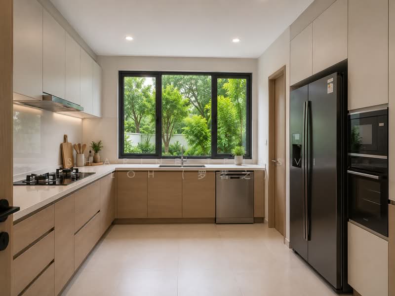 Sembawang Hills Estate, Nemesu Avenue, 3 Bedrooms, 2,438 sqft, Semi-Detached House For Sale, by Sharine Tejasvi Loh (罗茗之), 500186495 - Kitchen - PropertyGuru.com.sg