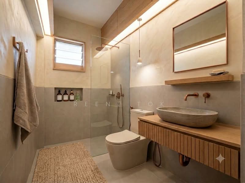 318C Anchorvale Link, 318C Anchorvale Link, 3 Bedrooms, 1,184 sqft, HDB Flat For Sale, by Reene Tok, 500186528 - Bathroom - PropertyGuru.com.sg