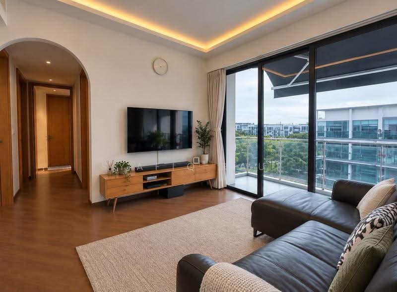 Hedges Park Condominium, 89 Flora Drive, Changi Airport / Changi Village, 2 Bedrooms, 872 sqft, Condominium For Sale, by Syafiq Rauf, 500186620 - Living Room - PropertyGuru.com.sg