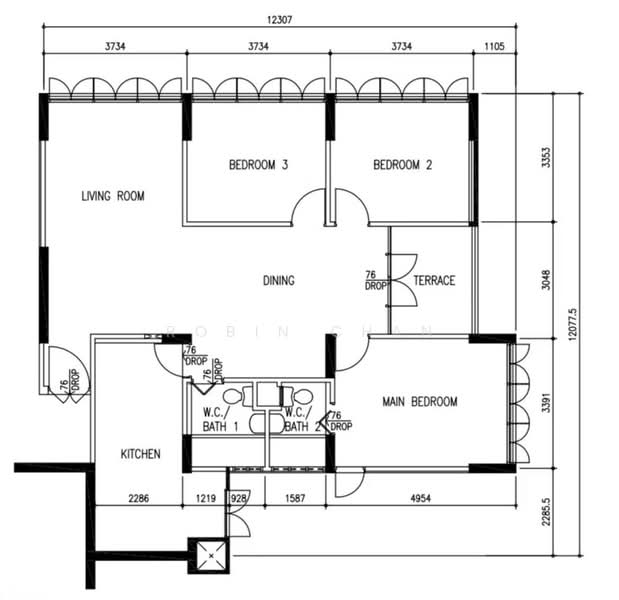 79 Marine Drive, 79 Marine Drive, 3 Bedrooms, 1,291 sqft, HDB Flat For Sale, by Robin Chan, 500186664 - PropertyGuru.com.sg