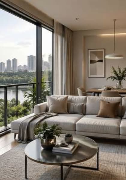 Lucerne Grand, Lakeside Drive, 4 Bedrooms, 1,430 sqft, Condominium For Sale, by James Lee, 500186693 - Living Room - PropertyGuru.com.sg