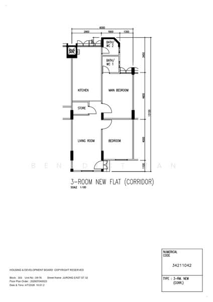 303 Jurong East Street 32, 303 Jurong East Street 32, 2 Bedrooms, 721 sqft, HDB Flat For Sale, by Benedict Tan, 500186705 - PropertyGuru.com.sg